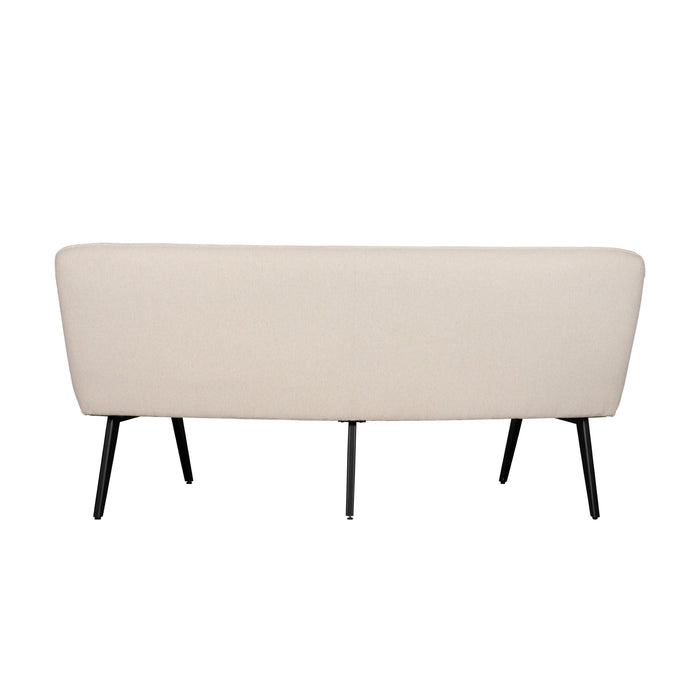 Eetkamerbank Bjorna - Beige - Textiel | Metaal