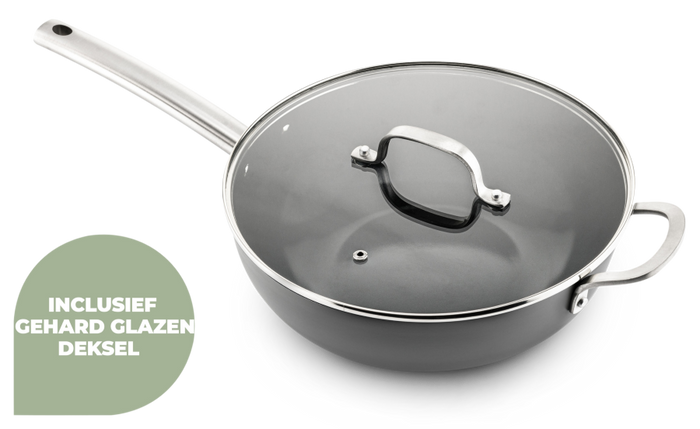 ISENVI Murray Chef Totaal Pannenset 19 delig - RVS grepen