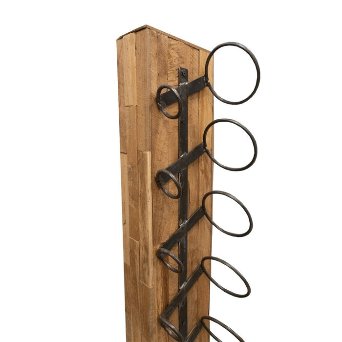 Vtw Living - Staand Wijnrek van Teakhout - Bruin - 180 x 30 x 30 cm