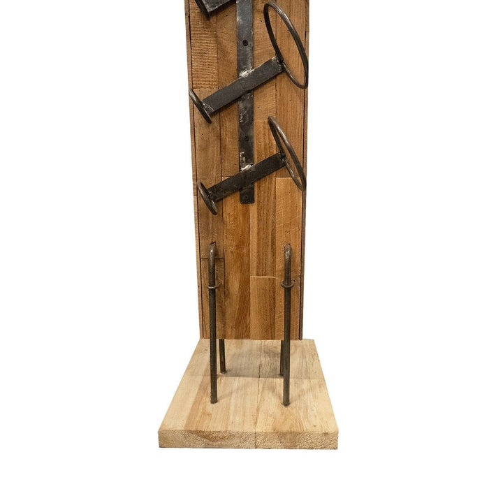 Vtw Living - Staand Wijnrek van Teakhout - Bruin - 180 x 30 x 30 cm