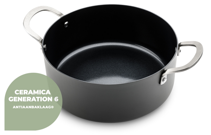 ISENVI Murray Keramische Kookpannenset Extra - 12 delig - RVS