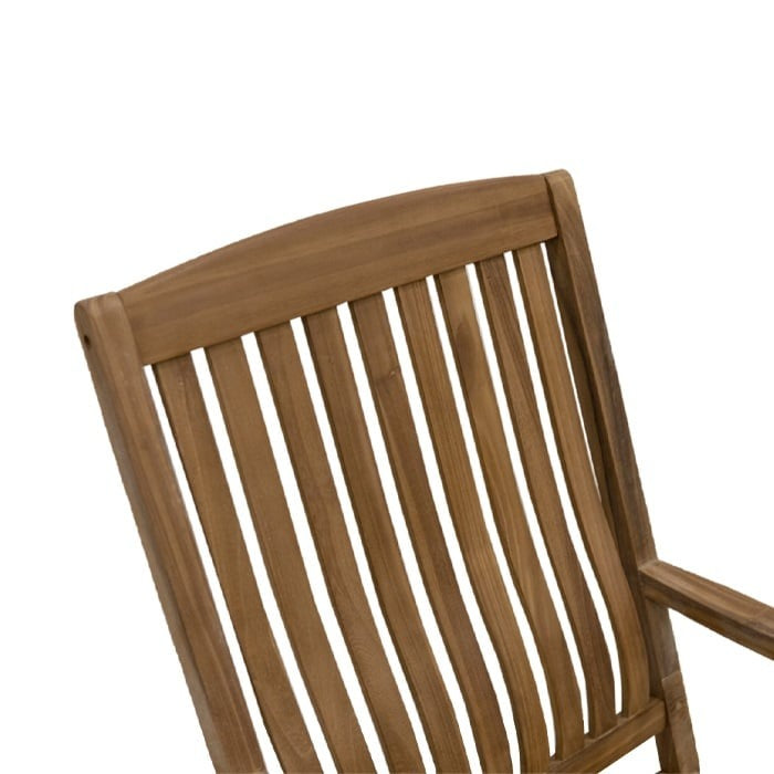 Schommelstoel van Teakhout - Teak - Bruin - 110 x 63 x 82 cm