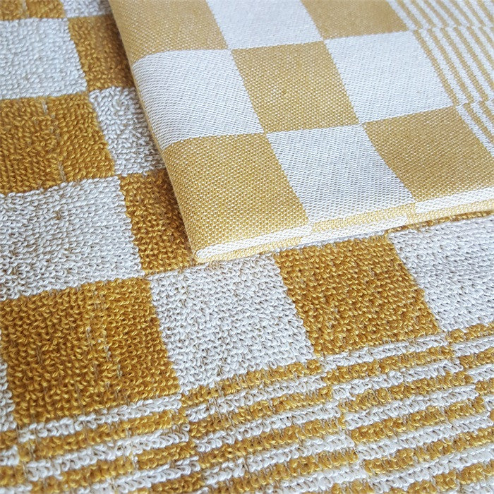 DDDDD 2x theedoek + 2x keukendoek Barbeque - Ochre