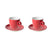 Maastricht Porselein Koffieset Bart Colour 17cl Rood 2 stuk(s)