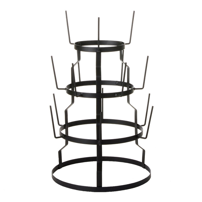 Mica Decorations Mokkenstandaard - H50 x Ø34 cm - Metaal - Zwart