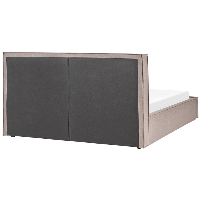 Beliani - MOISSAC - Bed - Taupe - 180 x 200 cm - Polyester