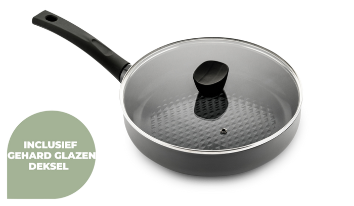 ISENVI Avon keramische hapjespan 26 CM - Ergo greep