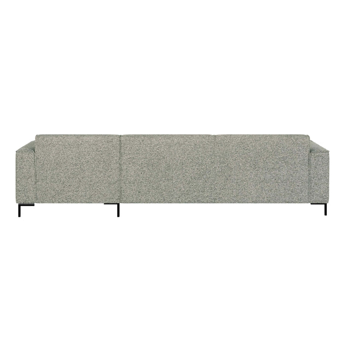 by fonQ Loft Hoekbank met Chaise Longue Rechts - Chenille Melange - Mintgroen