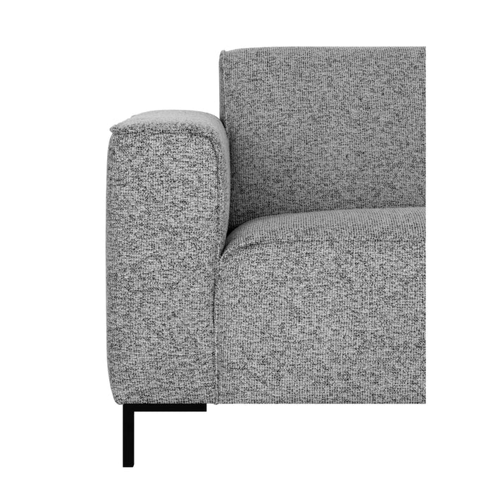 by fonQ Loft Hoekbank met Chaise Longue Rechts - Chenille Melange - Mintgroen