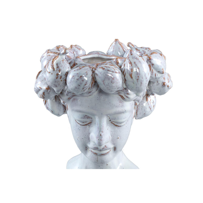 PTMD Alani White glazed ceramic statue of women head B