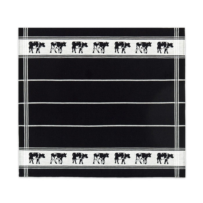 DDDDD 2x theedoek + 2x keukendoek Saar - Zwart|wit