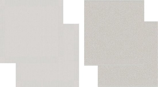 DDDDD 2x theedoek + 2x keukendoek Cisis - Cream