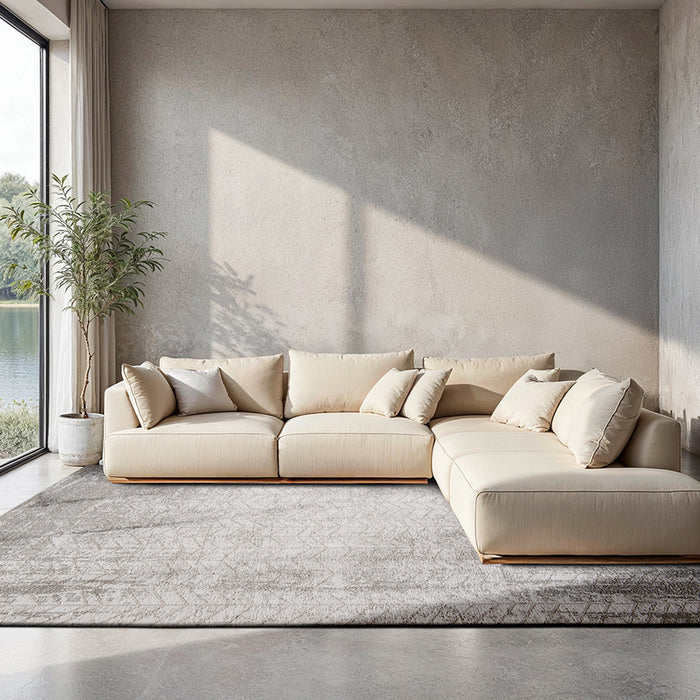 Louis de Poortere Jacob's Ladder Vloerkleed 140 x 200 cm - White Plains