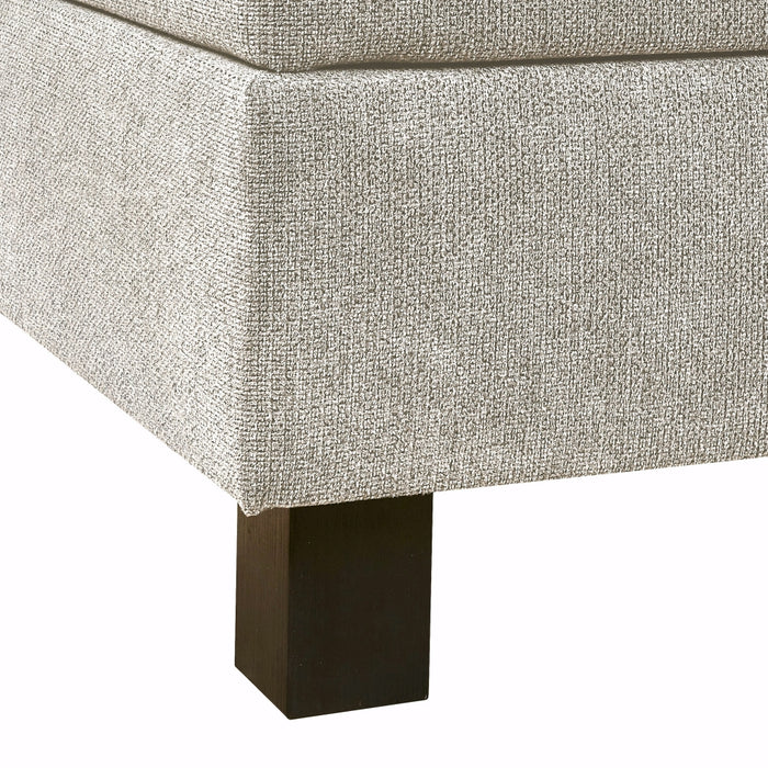 Boxspring Bilbao - Beige - Textiel - 180x105x206cm (BxHxD)