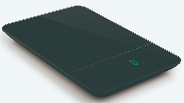 Keukenweegschaal, Rechthoekig, 27 cm, Zwart - Pebbly