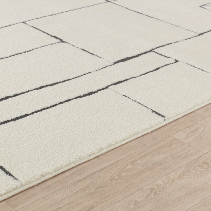 by fonQ Ribble Vloerkleed 200 x 275 cm - Zwart