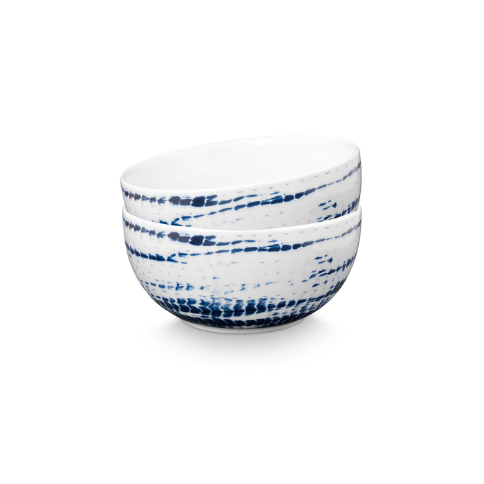 vtwonen Tie-Dye Kommen - Ronde schaaltjes - Serviesset van 2 - 20.5cm
