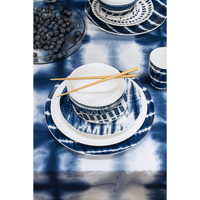 vtwonen Tie-Dye Borden - Ontbijtborden - Serviesset van 4 - 23cm