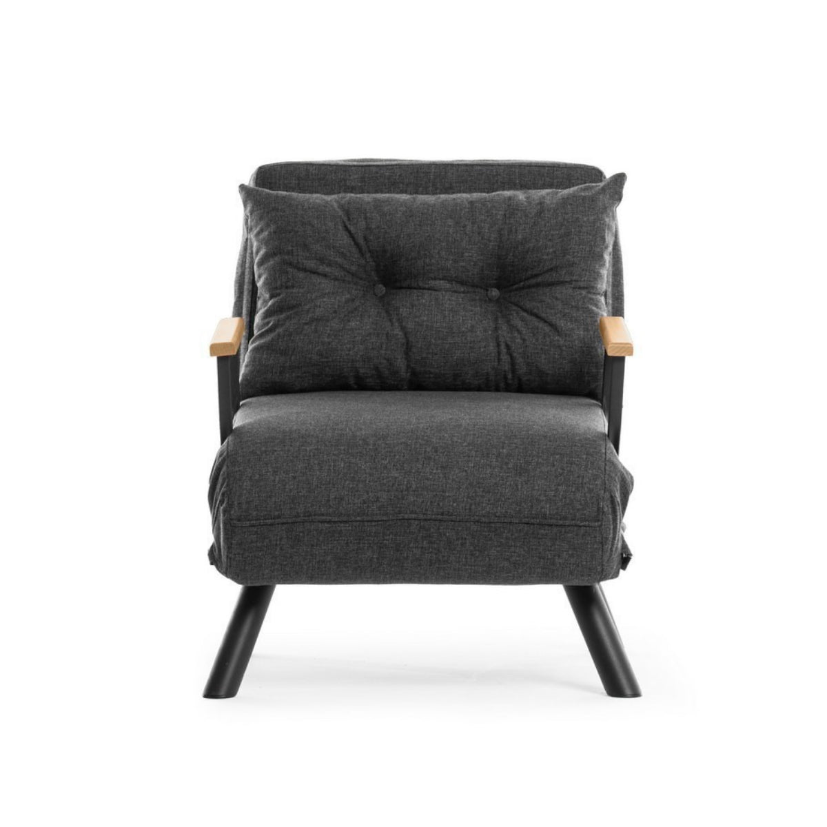 Calicosy - Slaapfauteuil SANDO - B67 cm - Donkergrijs