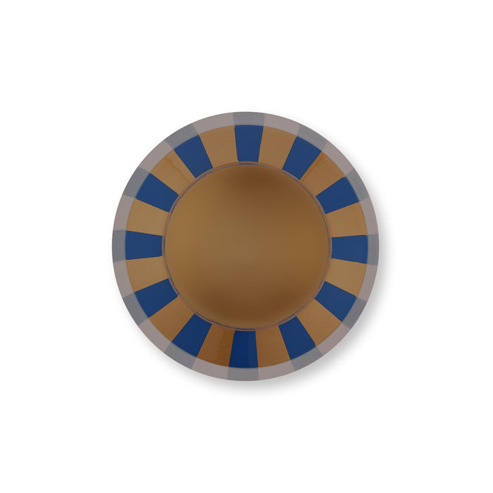 Pip Studio Vaas Stripes - van Metaal - Blauw| Goud - 24x29cm