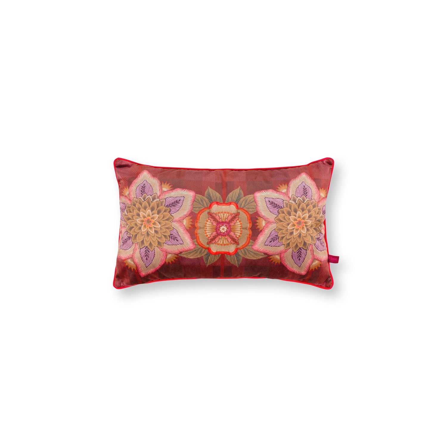 Pip Studio Sierkussen Flores Felices - Rood - 30x50cm