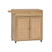 sweeek - Keukentrolley met houten decor en rotan, 1 handgreep, 1 lade,