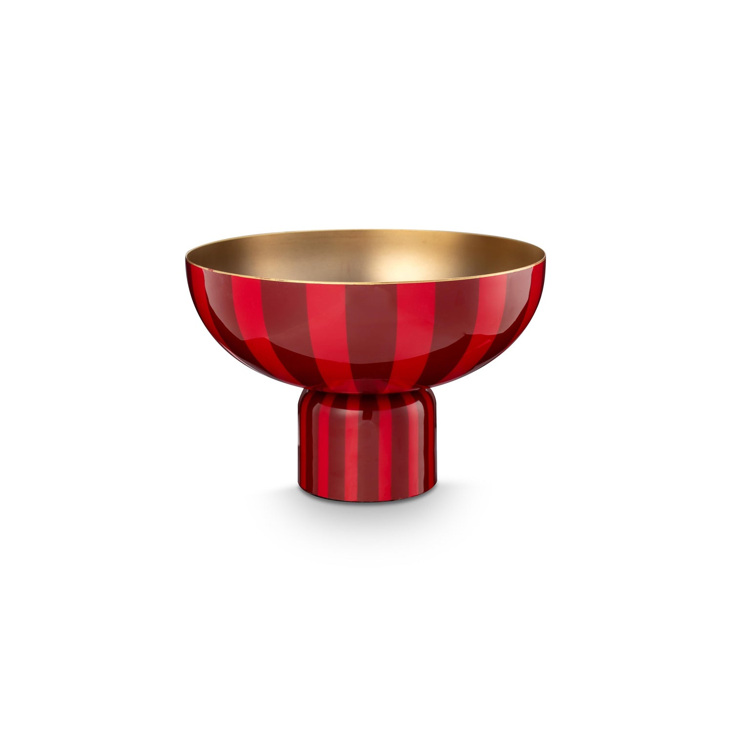 Pip Studio Serveerschaal Rond - Fruitschaal - Donkerrood - 30x20cm