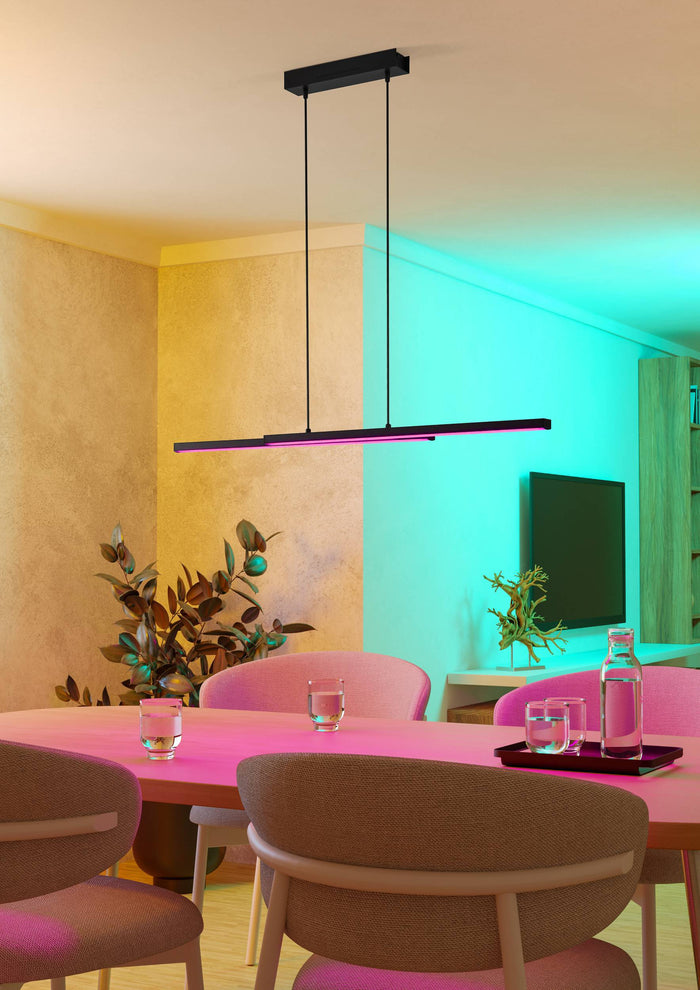 EGLO connect.z Fraioli-Z Smart Hanglamp - 105,5 cm - Zwart - RGB