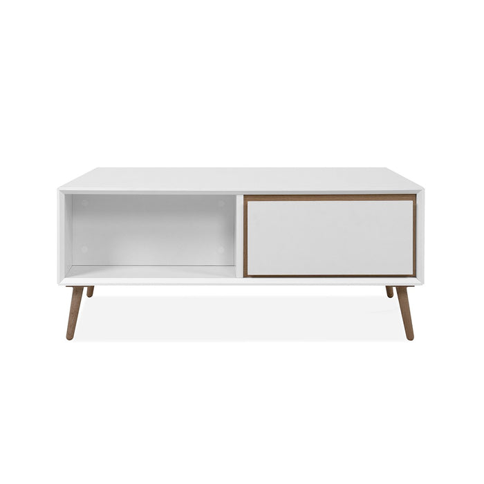 Calicosy - Salontafel Arona - 94 cm - Houtlook & Wit