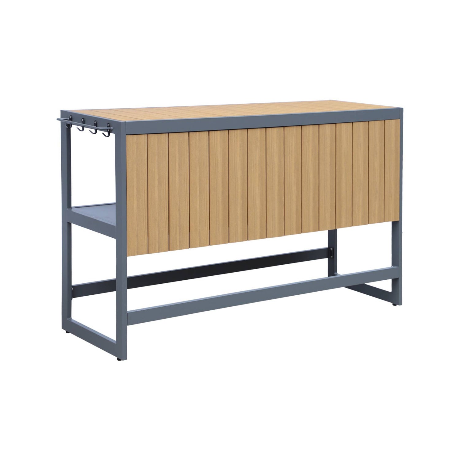 sweeek - Buitenkeuken tafel van aluminium en polywood