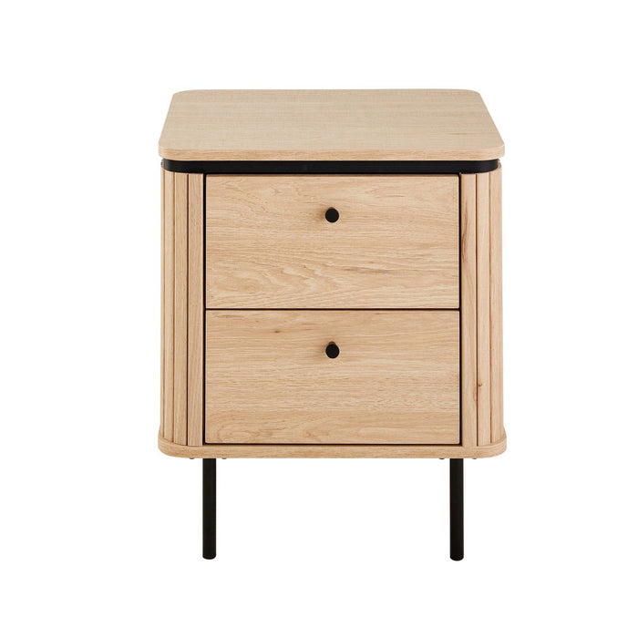 Calicosy - Lameller Nachtkastje MALAGA - H55 cm - Eikenlook