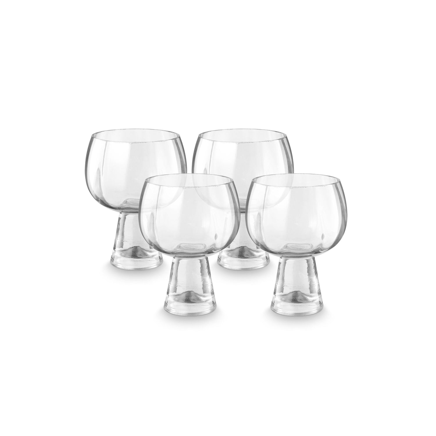 vtwonen Retro Wijnglazen - Glazen set van 4 - 270ml