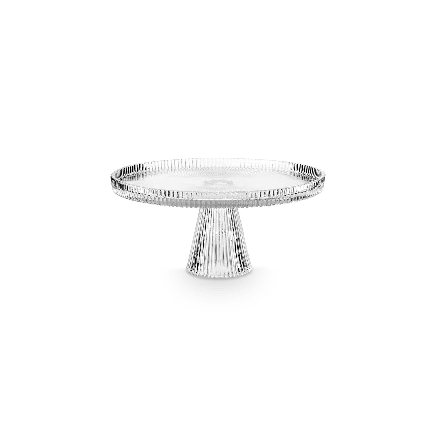 vtwonen Taartplateau - Taartstandaard van Glas - 24.7x12cm