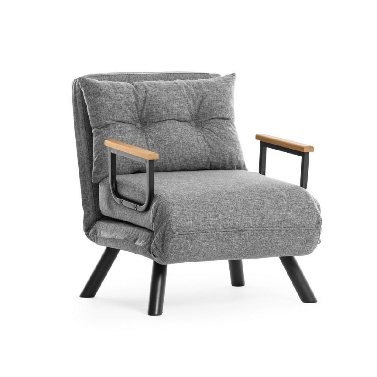 Calicosy - Slaapfauteuil SANDO - B67 cm - Lichtgrijs