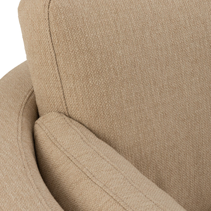 J-Line loungestoel Swiv - hout|textiel - beige