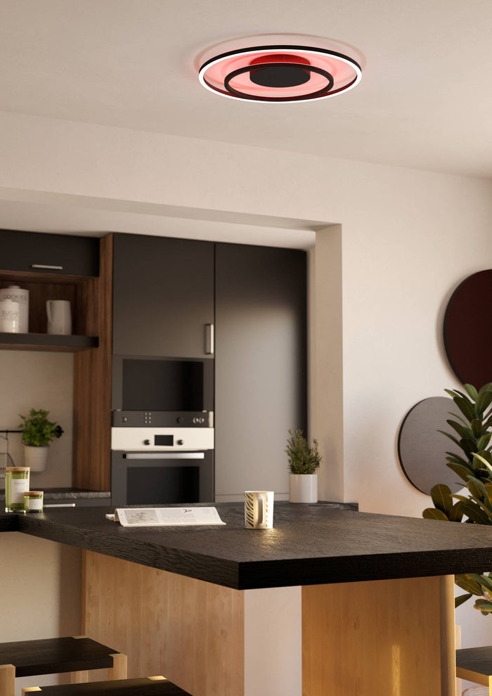 EGLO connect.z Calagrano-Z Plafondlamp - Ø 45 cm - Zwart|Wit - RGB