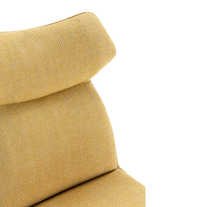 Calicosy - Set 2 stoelen DARA - L47 cm - Stof & zwart metaal