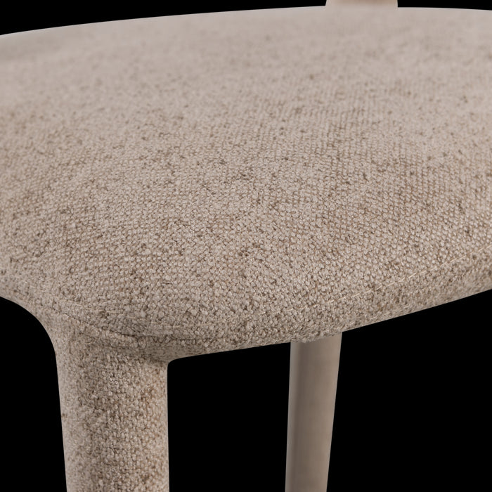 WOOOD Noble Barstoel - Geweven Stof - Zand - 95x48x52