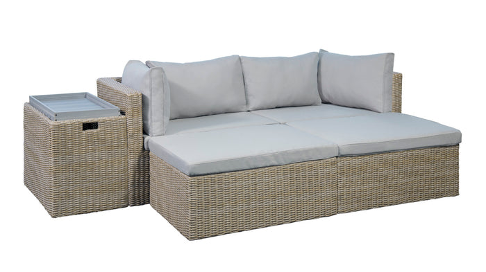 Giga Living - Loungeset Modular Bruin|Beige Set van 6