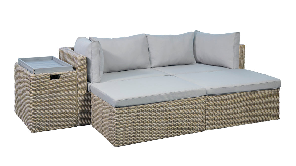 Giga Living - Loungeset Modular Bruin|Beige Set van 6