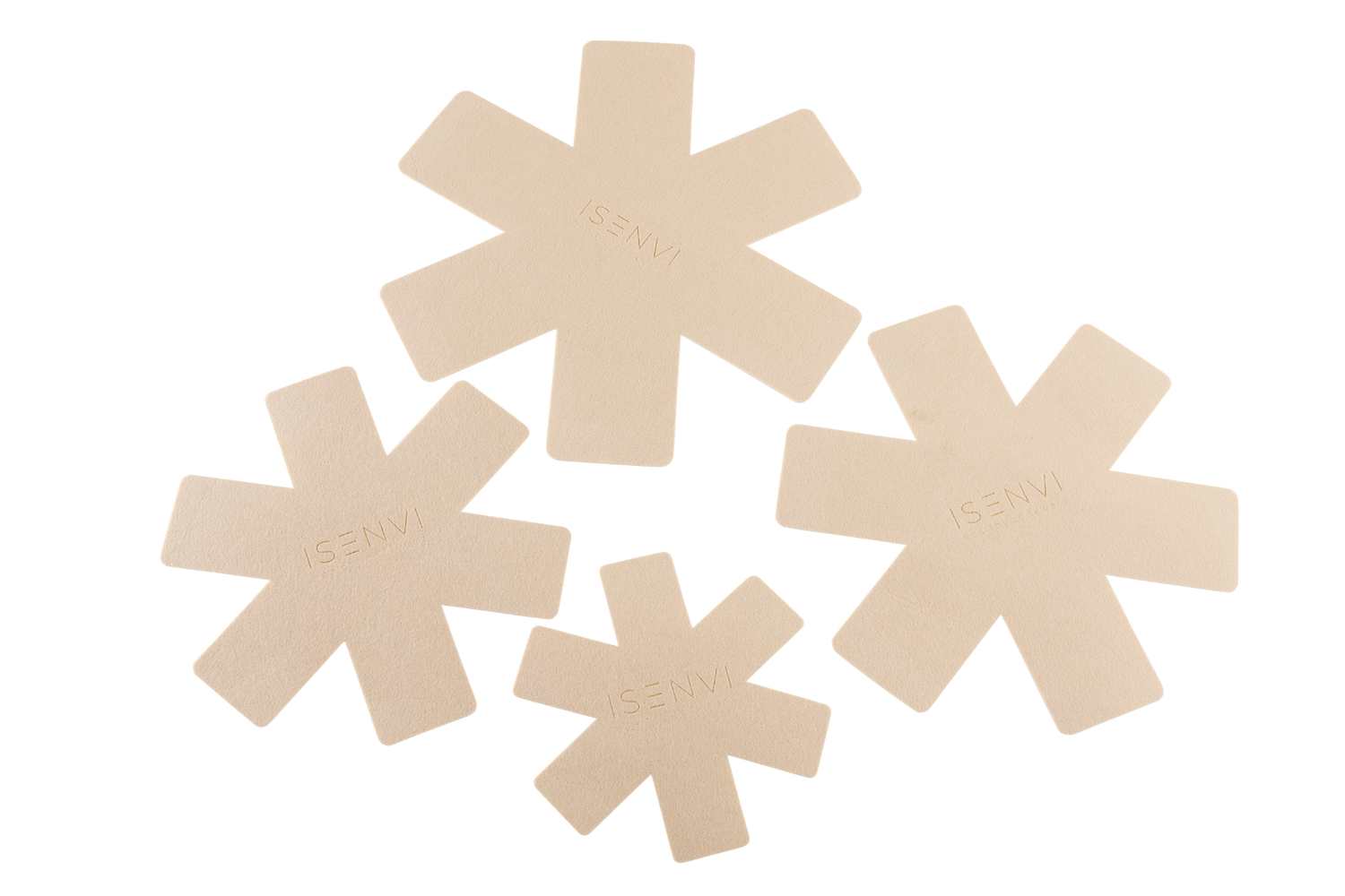 Hunter pannenbeschermers - set 4 stuks - beige