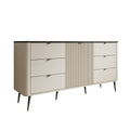 Meubella - Dressoir Mace - Beige - 160 cm - Met lades