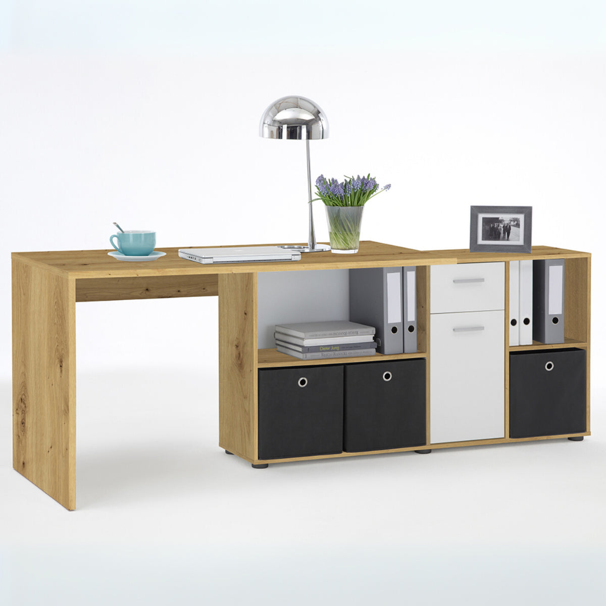 Calicosy - Hoekbureau LEX - B135,7 cm - Eikenlook