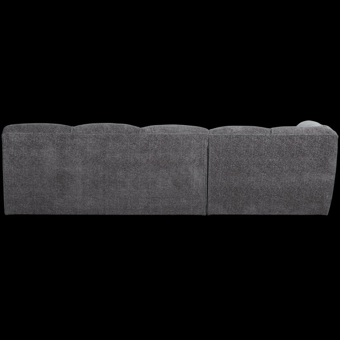 WOOOD Tibas Chaise Longue Bank Links - Geweven Stof - Grijs