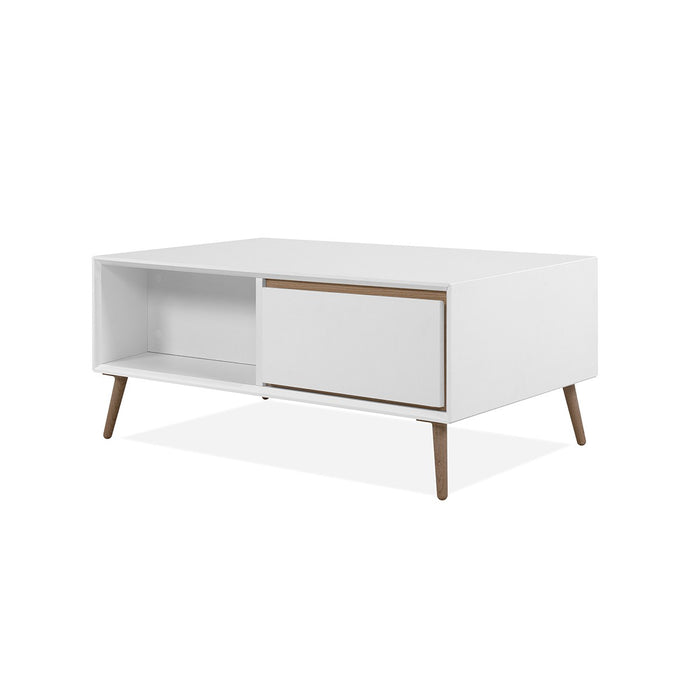 Calicosy - Salontafel Arona - 94 cm - Houtlook & Wit