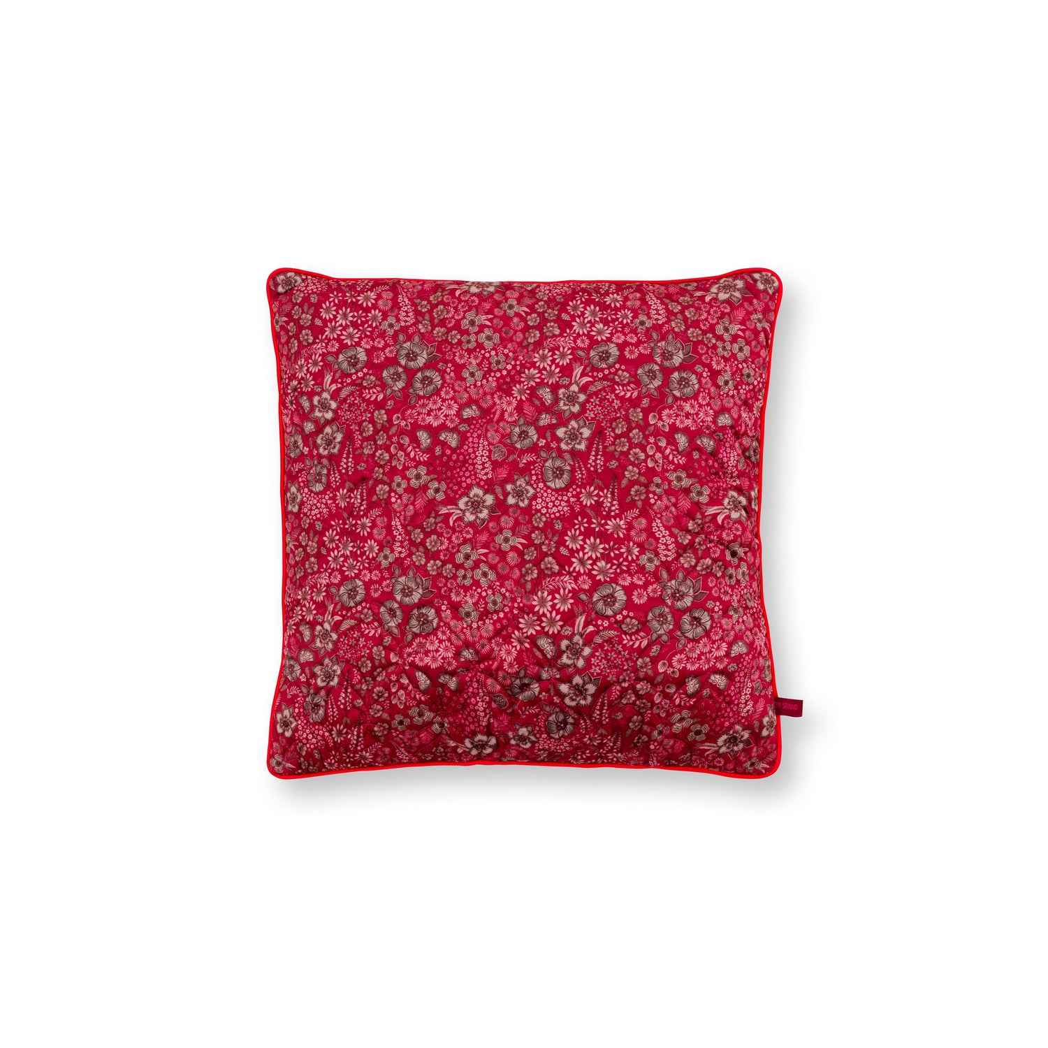 Pip Studio Sierkussen Quilted Daisy Dreams - Rood - 50x50cm