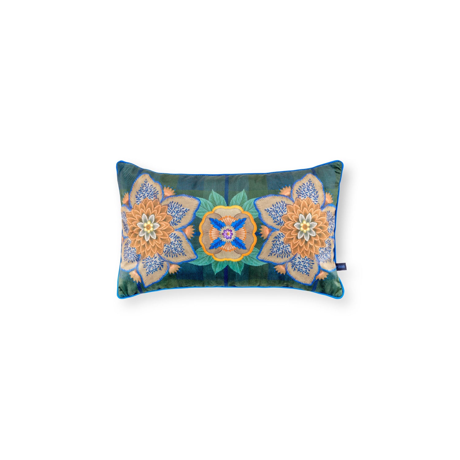 Pip Studio Sierkussen Flores Felices - Blauw - 30x50cm