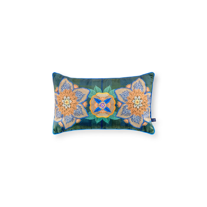 Pip Studio Sierkussen Flores Felices - Blauw - 30x50cm