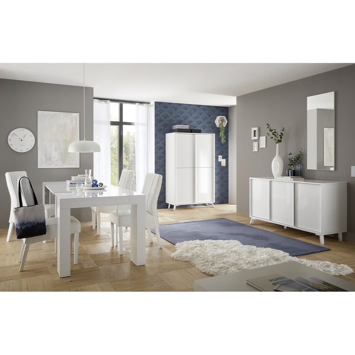 Calicosy - Buffetkast met 3 Deuren CITY - B156 cm - Wit