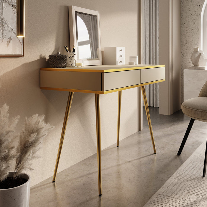 Meubella - Kaptafel Orleans - Beige - 102 cm